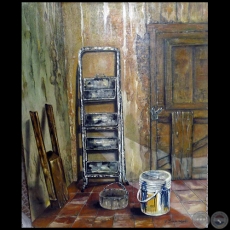 Depósito en desuso - Pintura al óleo - Obra de Vicente González Delgado